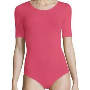 Wolford Tops - WOLFORD BAHAMAS BODYSUIT IN PINK Wolford Tops - WOLFORD BAHAMAS BODYSUIT IN PINK